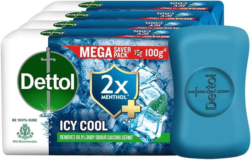 Dettol Icy Cool Soap (4 x 100 g) Dettol Icy Cool Soap (4 x 100 g)