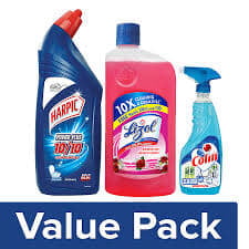 Harpic Toilet Cleaner + Lizol + Colin Bottle Combo (1Ltr+1Ltr+1Ltr) Harpic Toilet Cleaner + Lizol + Colin Bottle Combo (1Ltr+1Ltr+1Ltr)